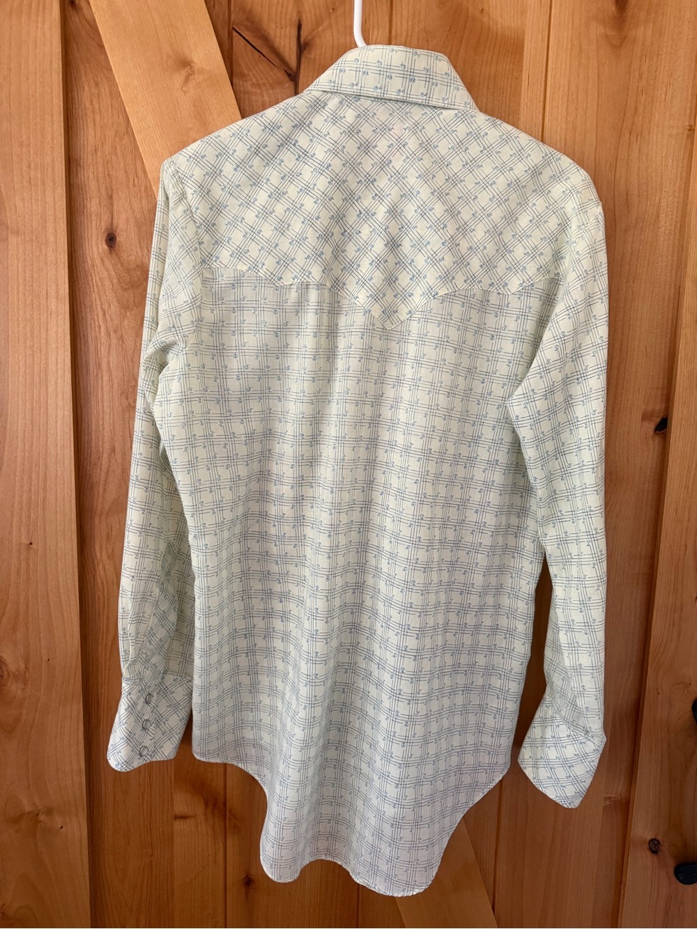 Vintage 70s Miller Western Wear Men’s Pearl Snap Shirt Plaid Cowboy Ranch M - Picture 7 of 11